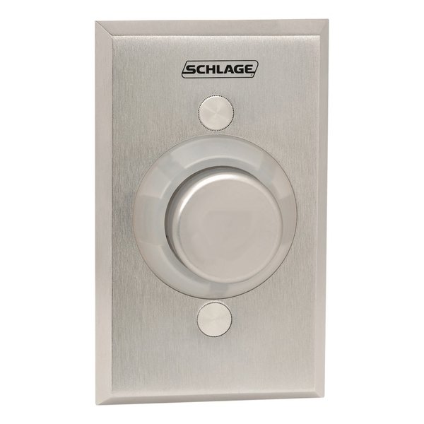 Schlage Electronics 1-1/4-in Button, Single Gang, Aluminum Button, Double Pole Double Throw 621AL DP